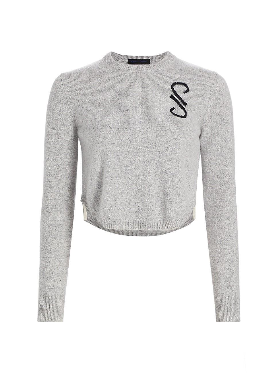 Womens Stella Cashmere Jacqaurd Monogram Sweater Product Image