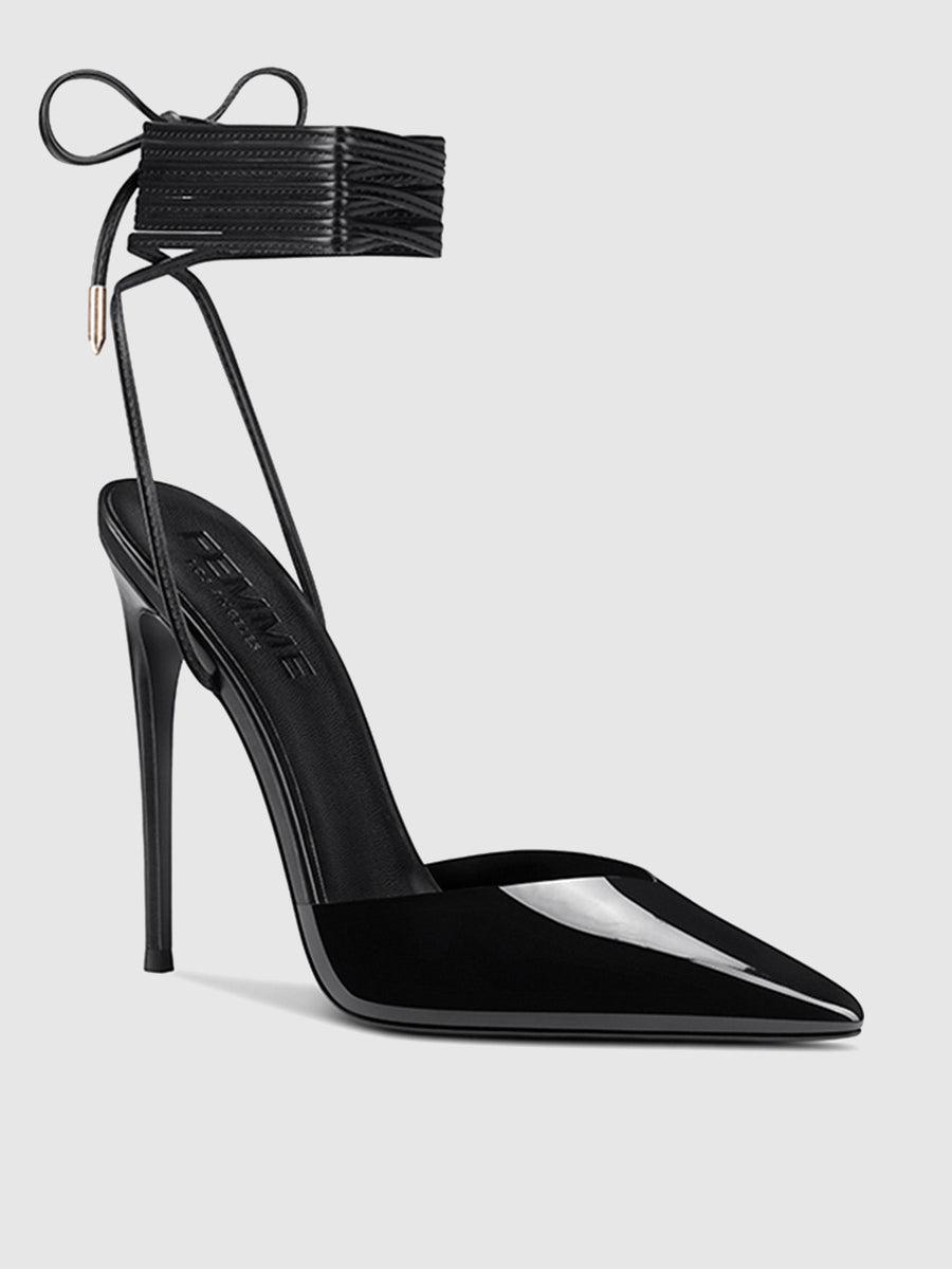The Luisa Lace Up - Nero Product Image