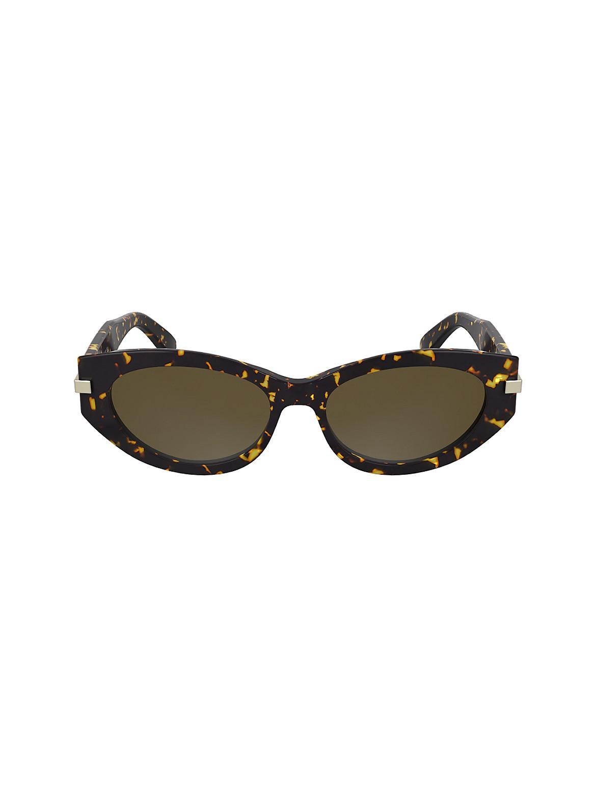 Calvin Klein Women's Acetate Cat Eye Sunglasses - Brown Product Image