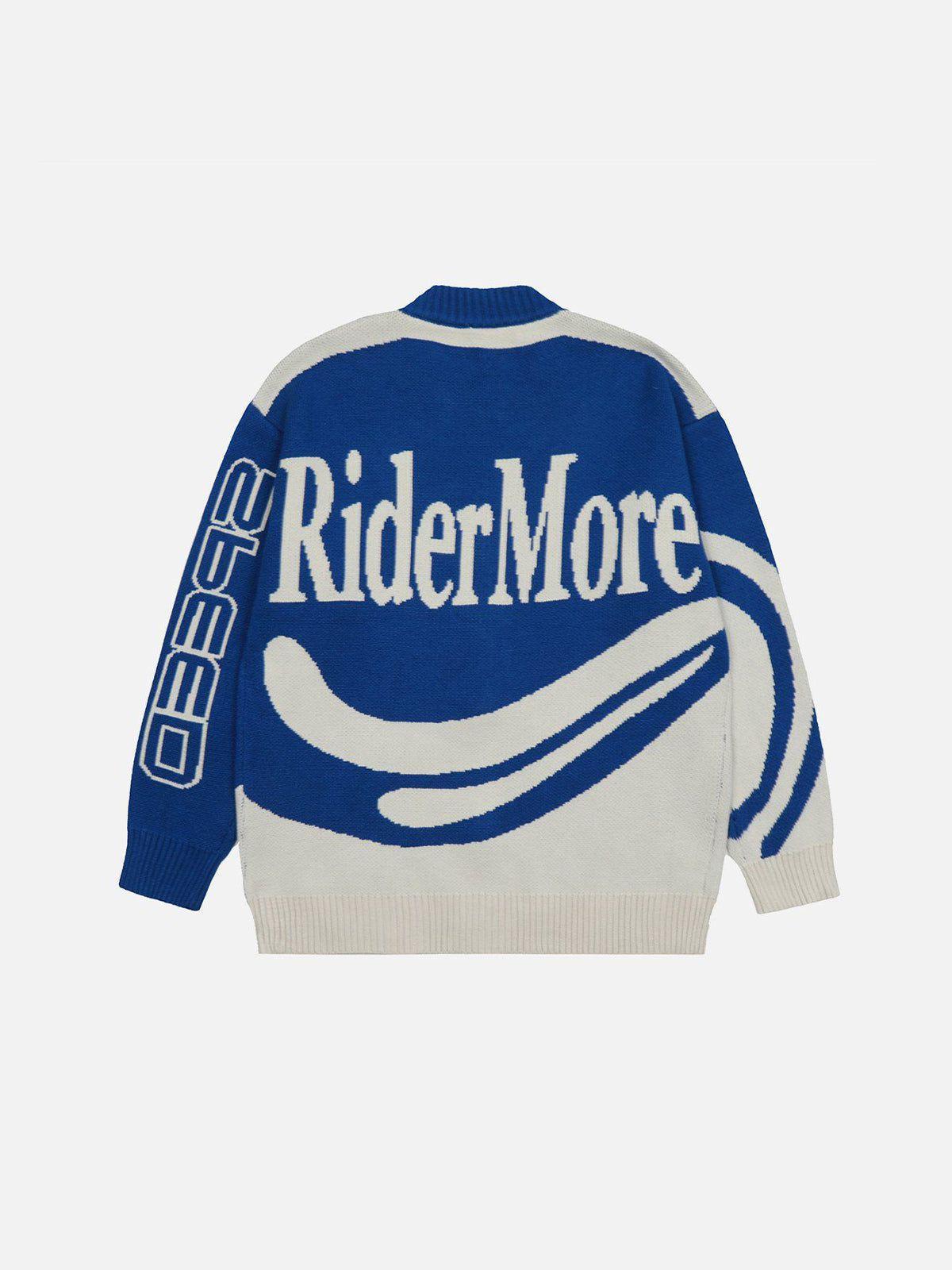 Aelfric Eden Color Block Racing Cardigan Product Image