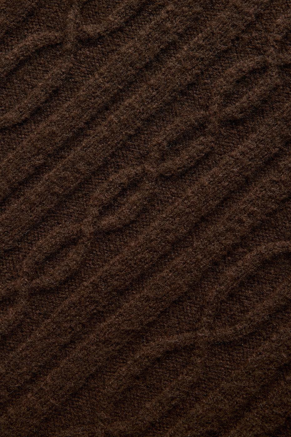 Cable Knit Winter Bliss Pant - Espresso Female Product Image