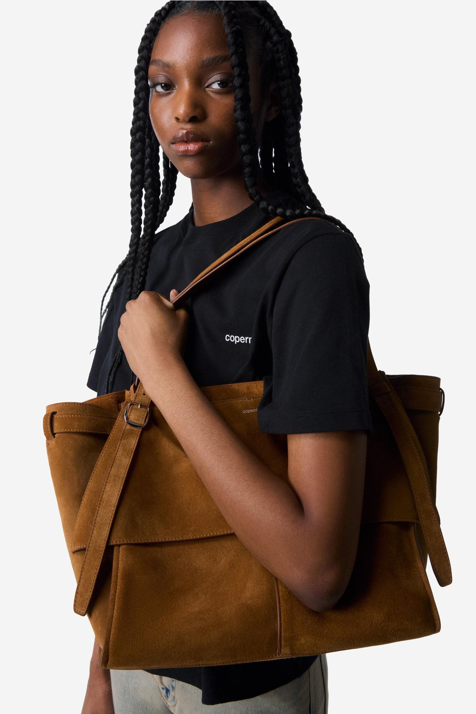 Suede Belt Cabas Bag Product Image