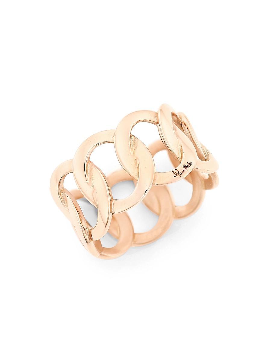 Womens Brera 18K Rose Gold Chain Ring Product Image