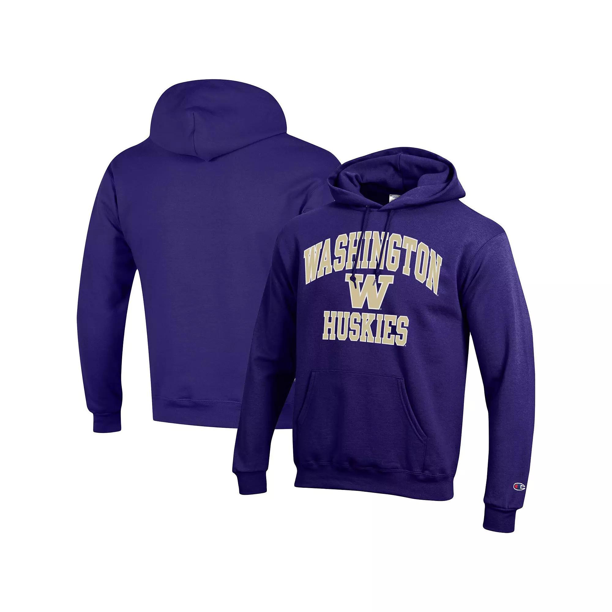 Mens Champion Washington Huskies High Motor Pullover Hoodie Product Image