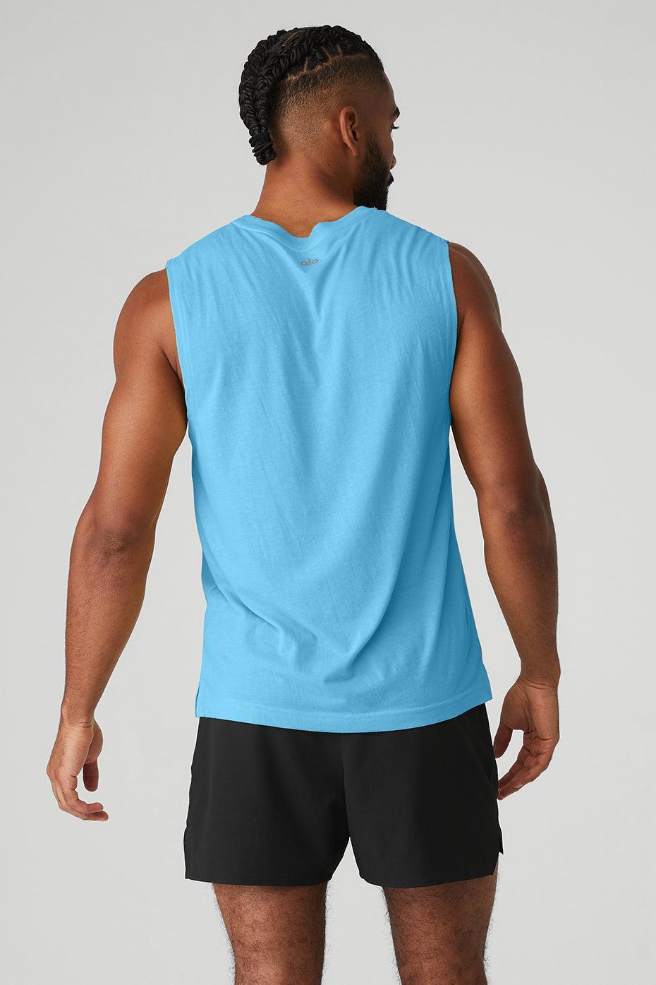 The Triumph Muscle Tank - Azure Blue Product Image