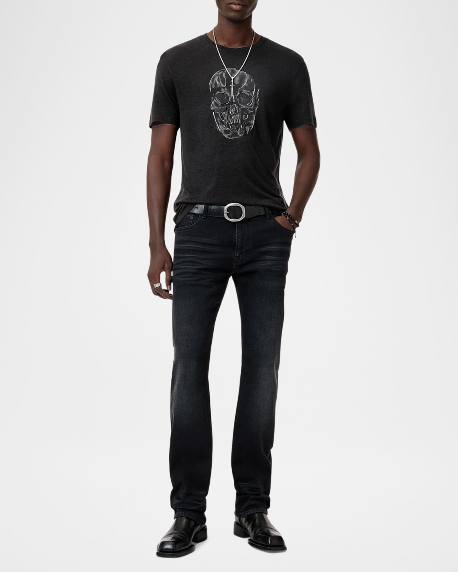 Mens Chain Skull T-Shirt Product Image