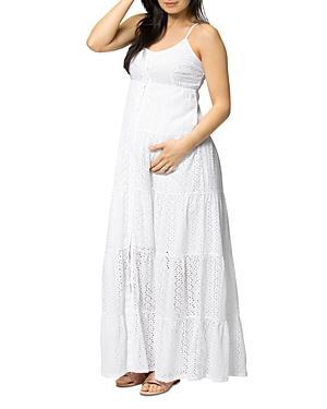 Womens Lisboa Eyelet Maxi Dress Product Image