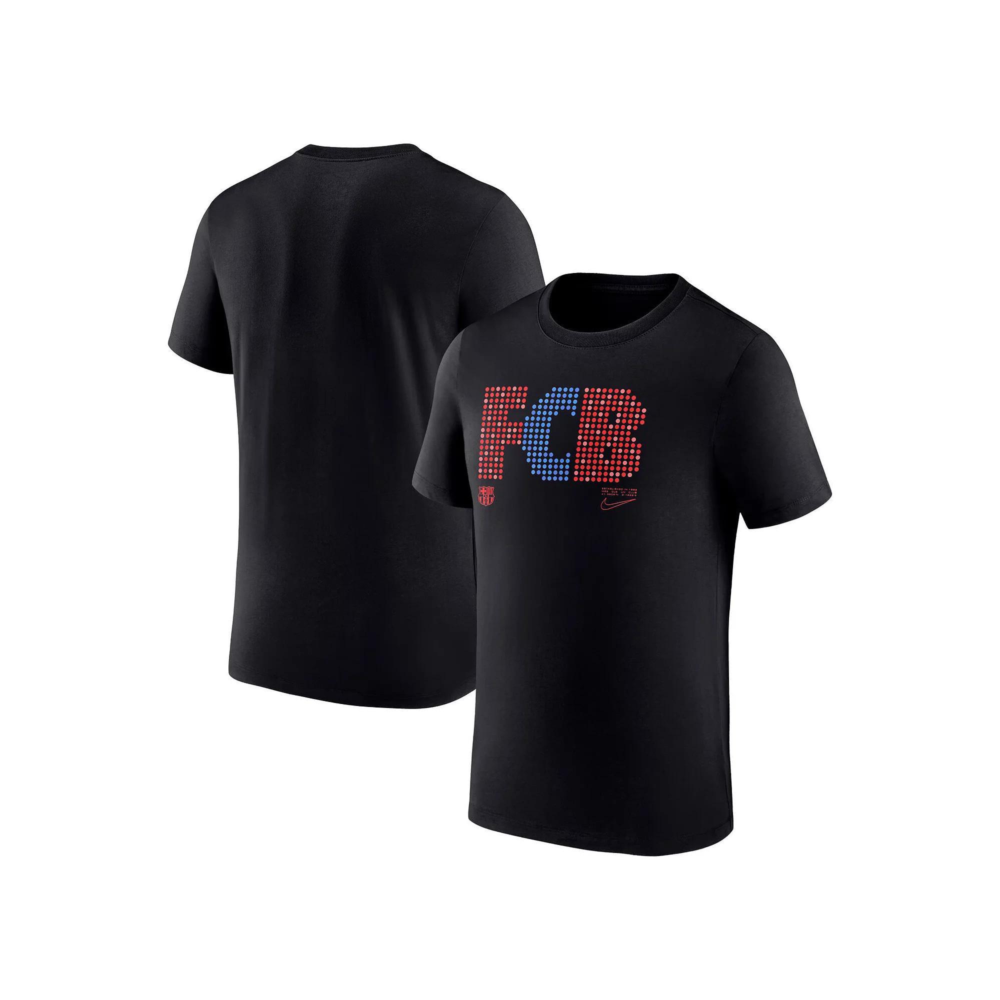 Men's Nike Black Barcelona Lights T-Shirt, Size: Medium, Bar Black Product Image