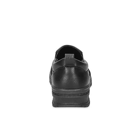 Easy Works by Easy Street Garland Slip-Resistant Flat Shoes, Women's, Size: 6 Wide, Black Product Image