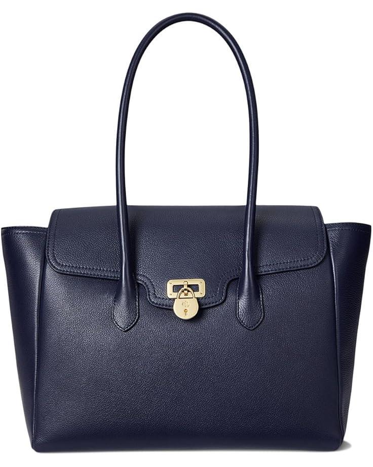 Two-Tone Leather Large Hanna Satchel Product Image