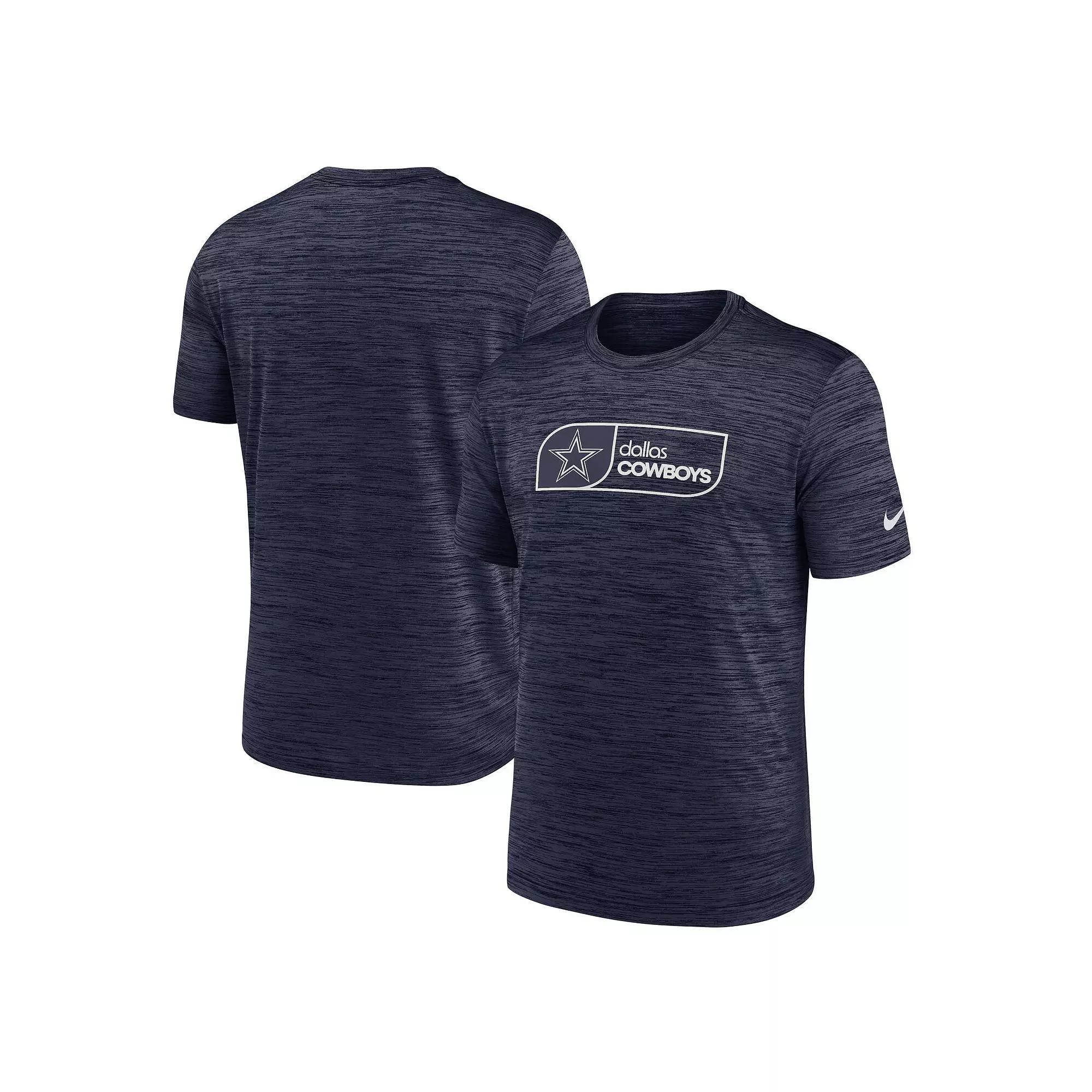 Men's Nike Navy Dallas Cowboys Big & Tall Velocity T-Shirt, Size: 3XLT, Blue Product Image