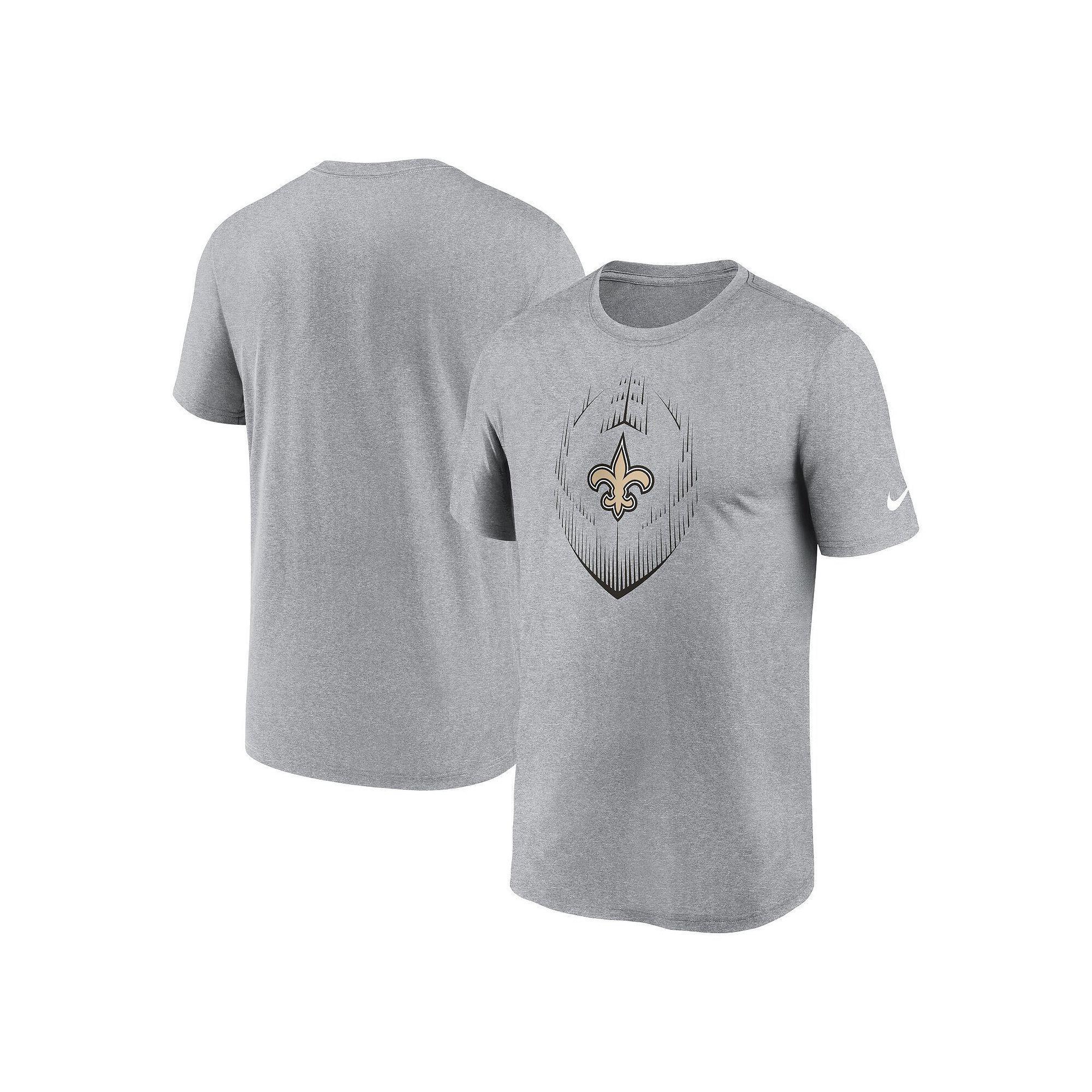 Men's Nike Heather Gray Seattle Seahawks Primetime Legend Icon Performance T-Shirt, Size: 2XL, Grey Product Image