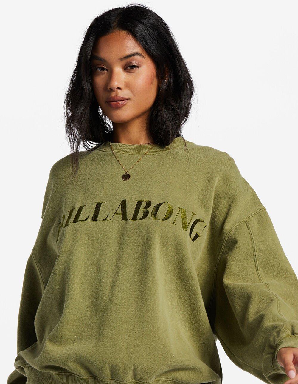 BILLABONG Baseline Kendall Womens Crewneck Sweatshirt - ARMY Product Image