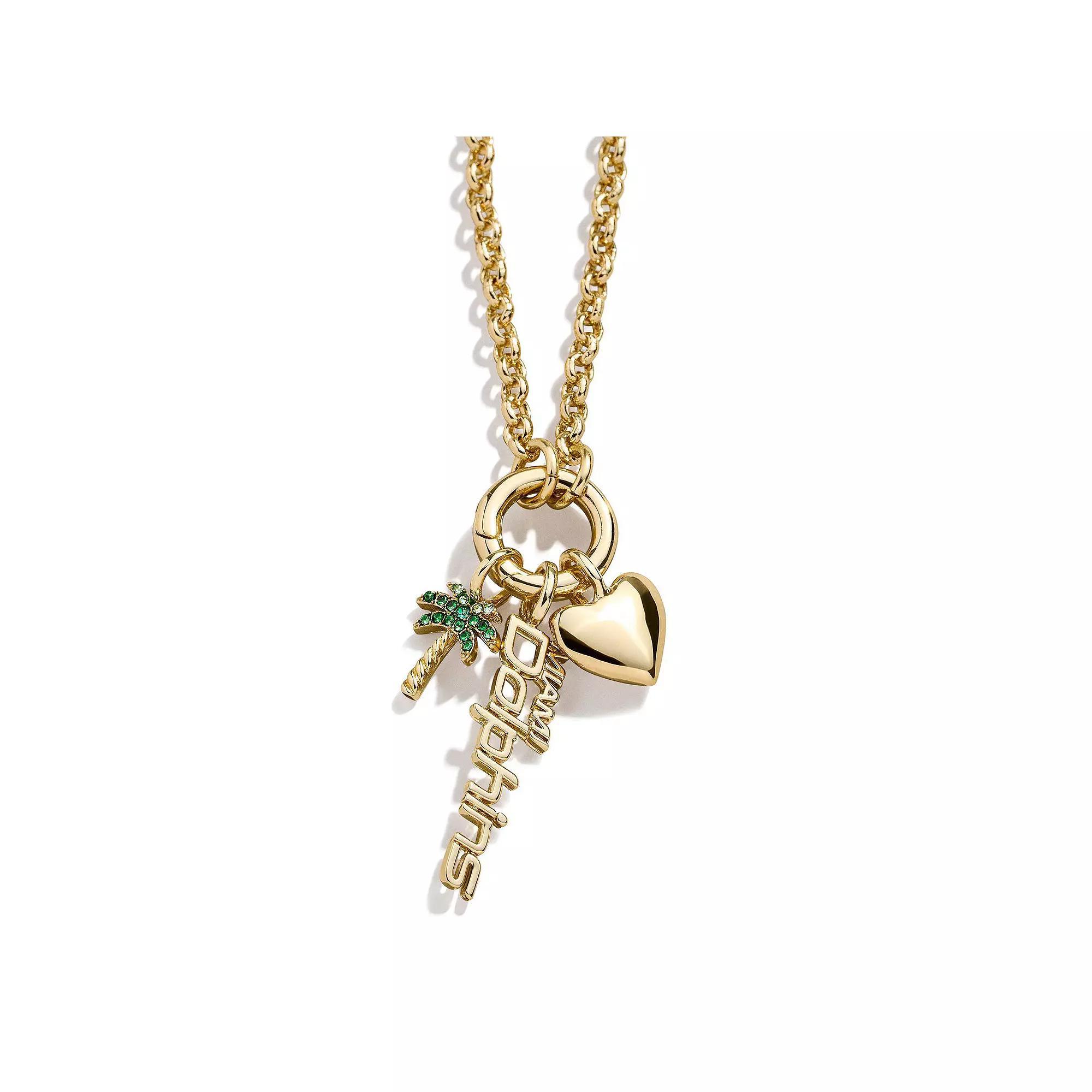 WEAR by Erin Andrews Miami Dolphins Charm Necklace, Women's, Team Product Image