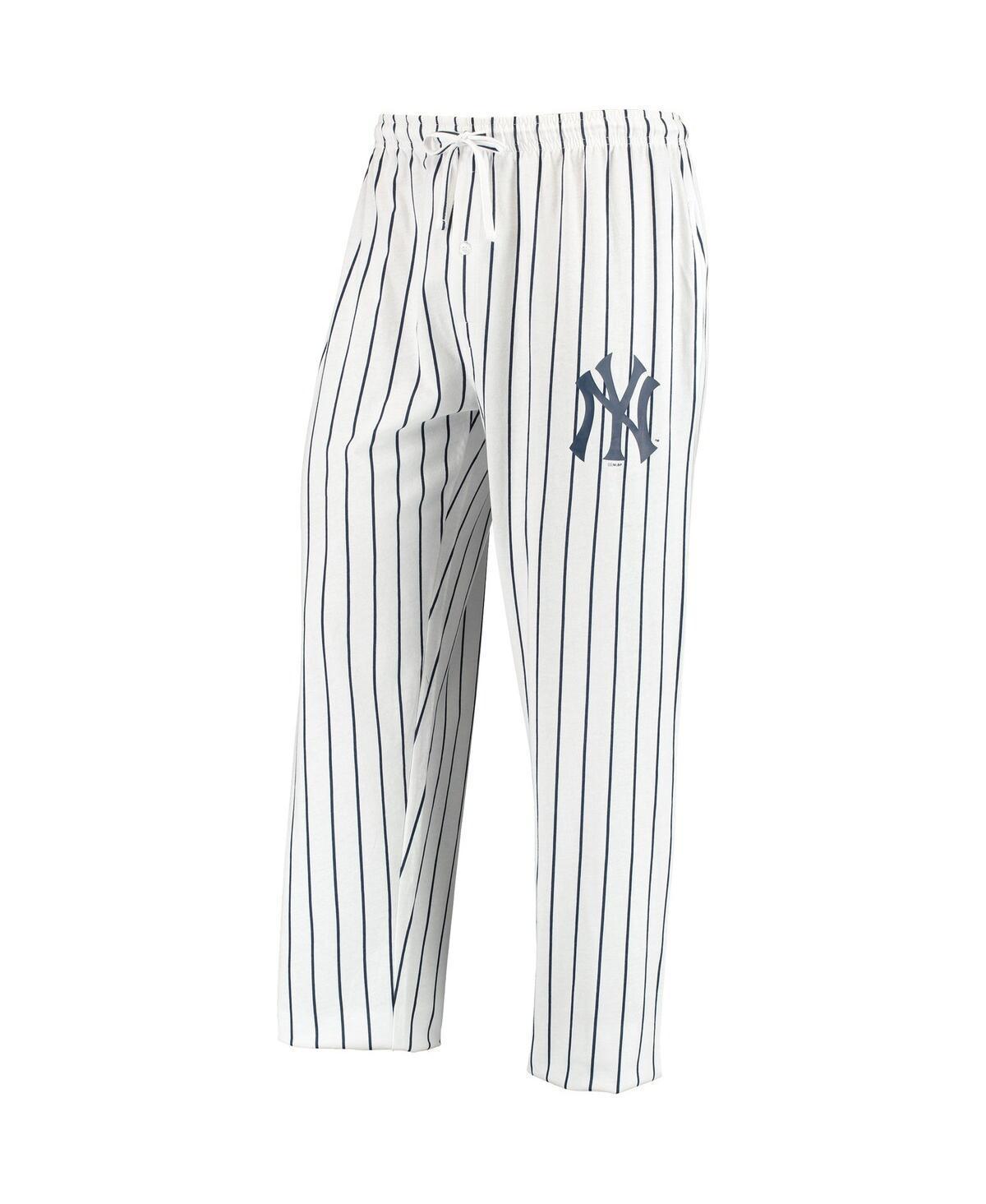 Men's Concepts Sport White/Navy New York Yankees Vigor Sleep Pant, Size: 3XL Product Image