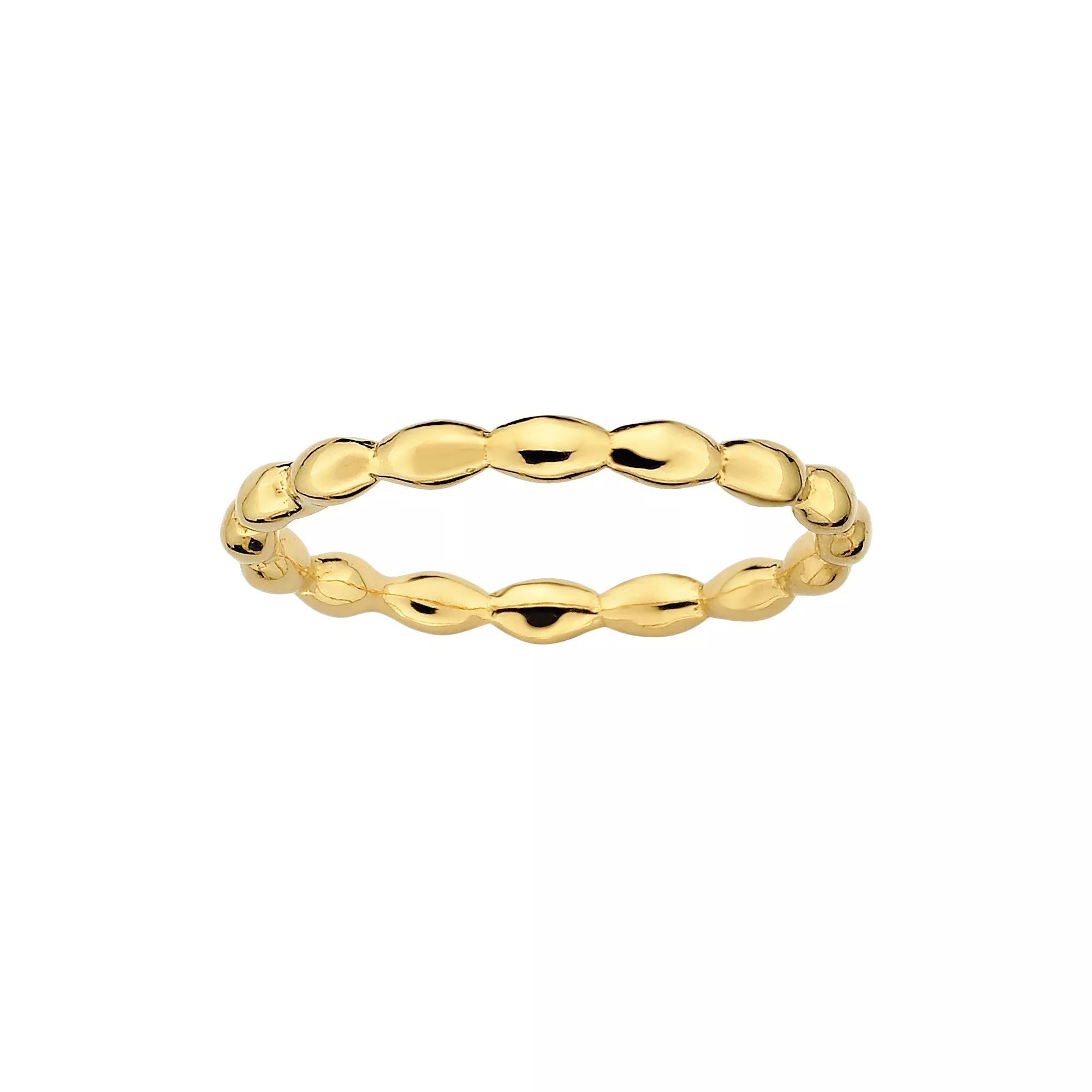 Stacks & Stones 18k Gold Over Silver Rice Stack Ring, Women's, Size: 5 Product Image