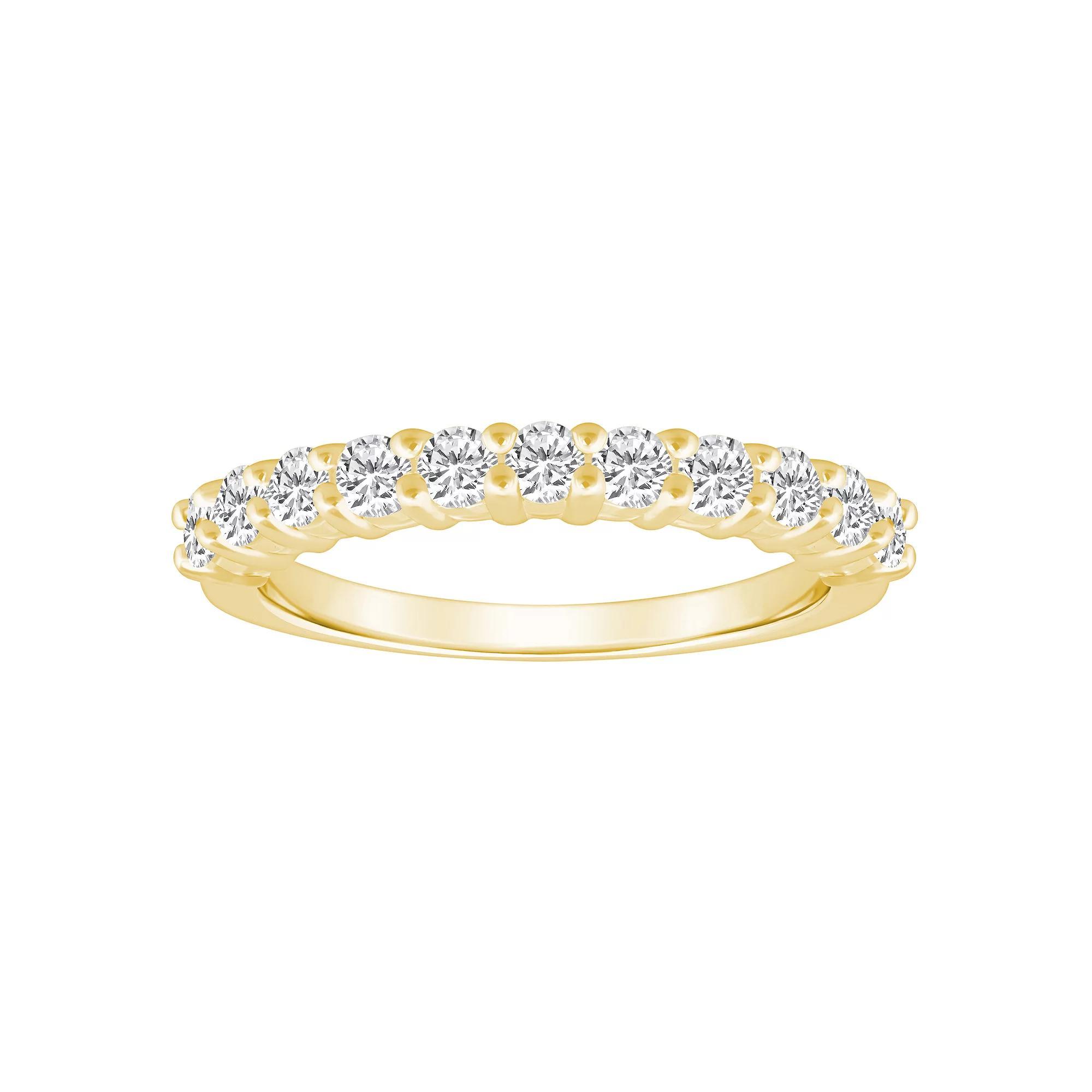 Alyson Layne 14k Gold 3/4 Carat T.W. Diamond 11-Stone Wedding Band, Women's, Size: 8, Yellow Product Image