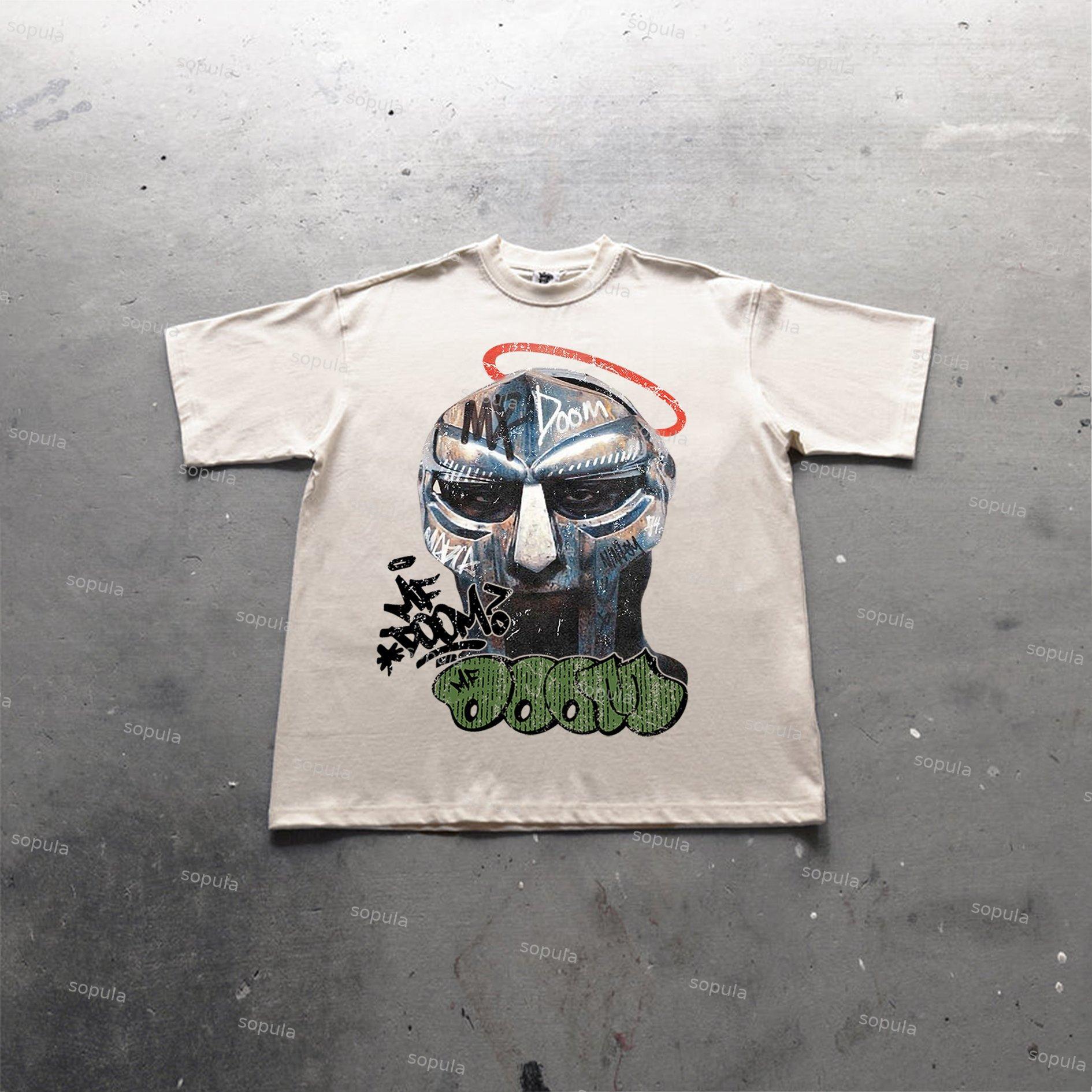 Vintage The Illest Villain Mf Doom Graphic Print Cotton T-Shirt Product Image