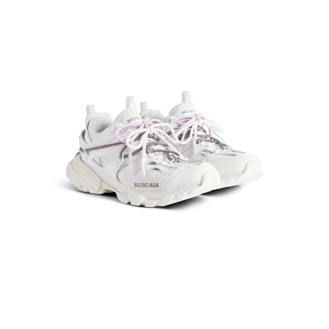 Women's Track Trail Laces Sneaker  in White/lilac Product Image