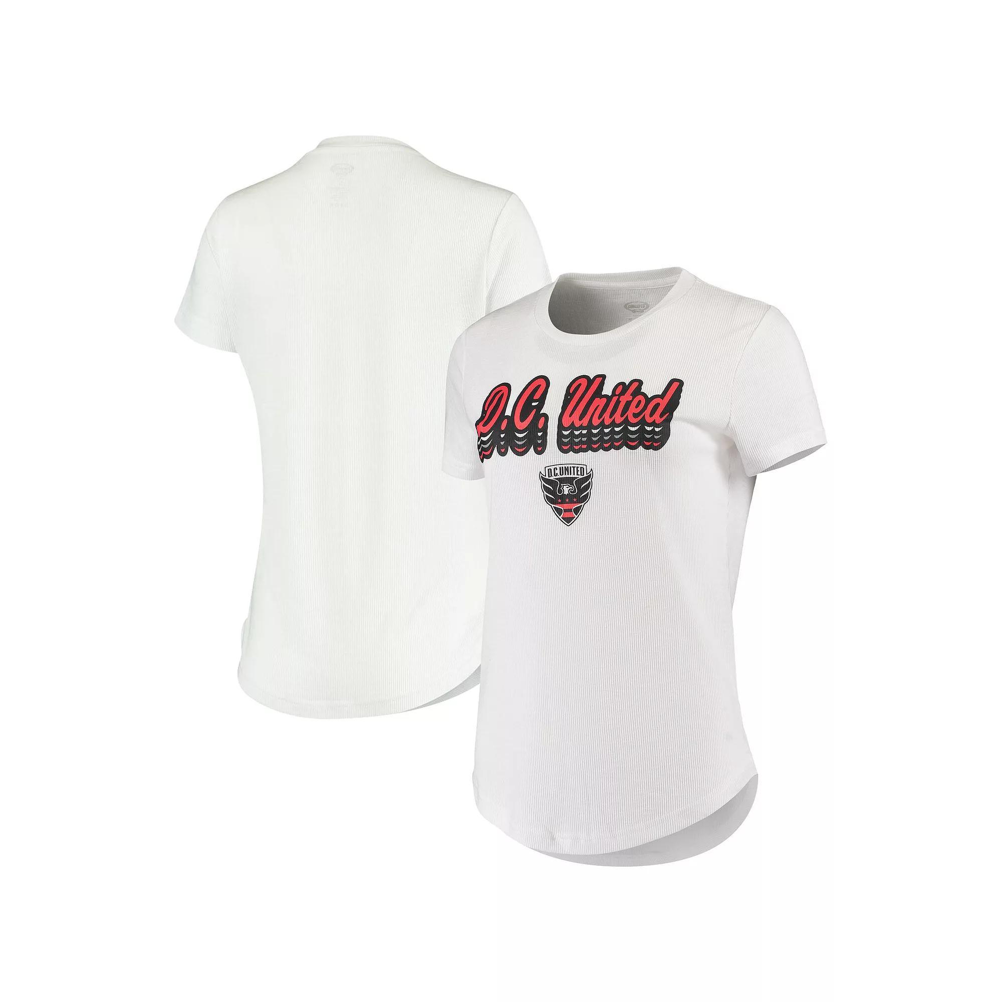 Women's Concepts Sport White D.C. United Cloud 7 Tri-Blend T-Shirt, Size: XL, Dcu White Product Image