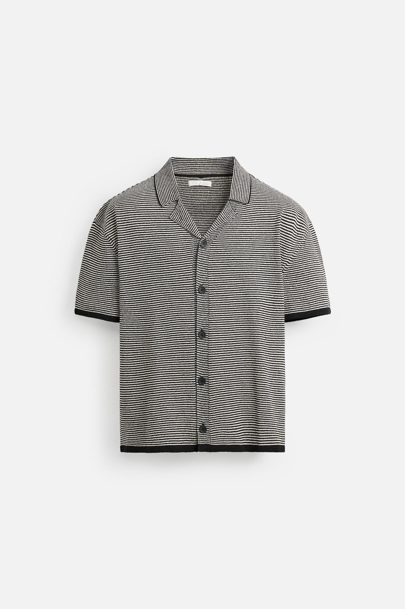 STRIPED KNIT SHIRT Product Image