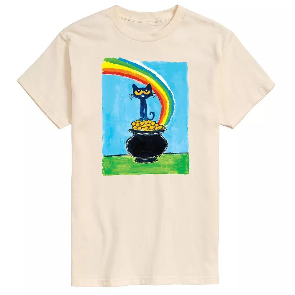 Mens Pete The Cat Rainbow Pot Of Gold Tee Product Image