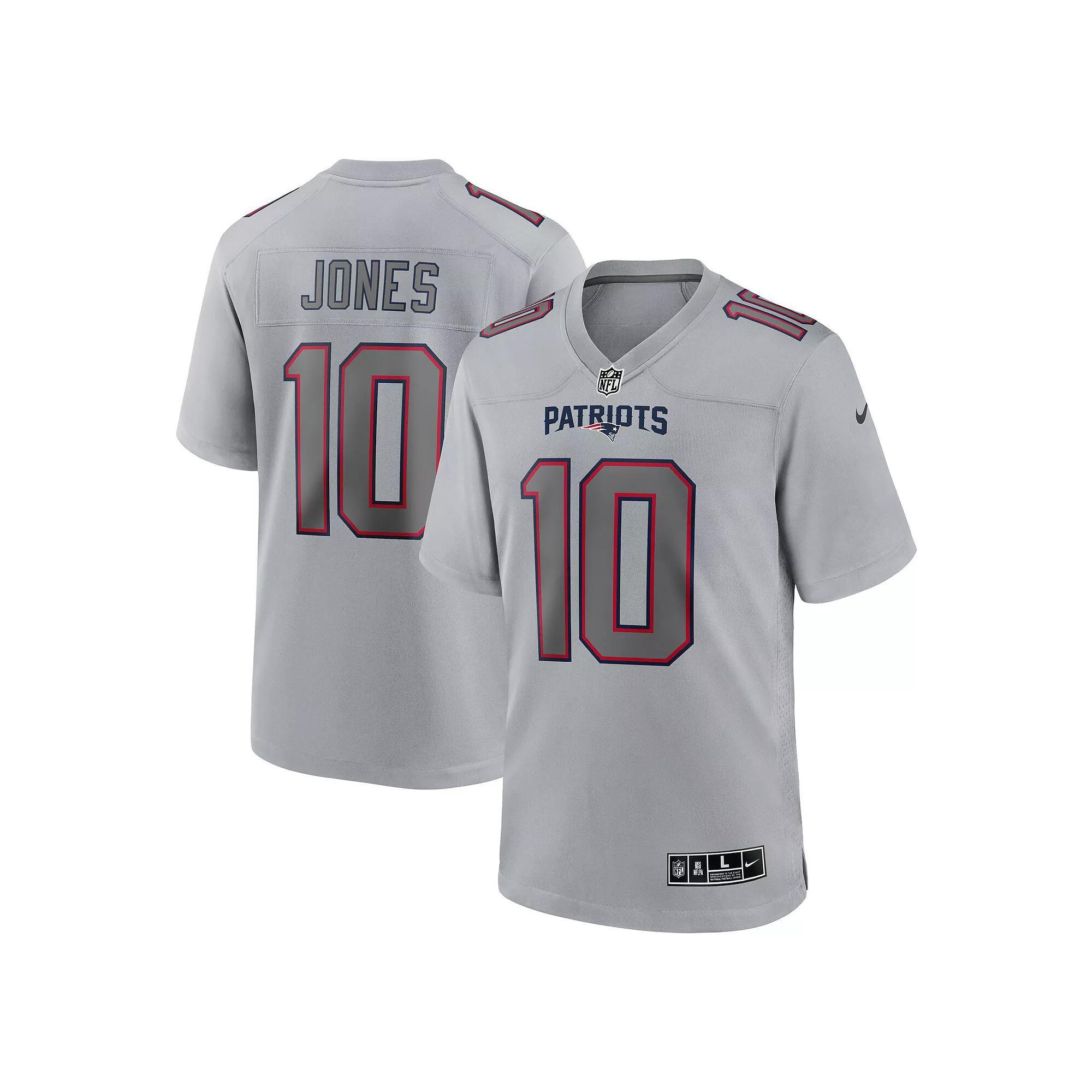 Mens Nike Mac Jones Gray New England Patriots Atmosphere Fashion Game Jersey Product Image