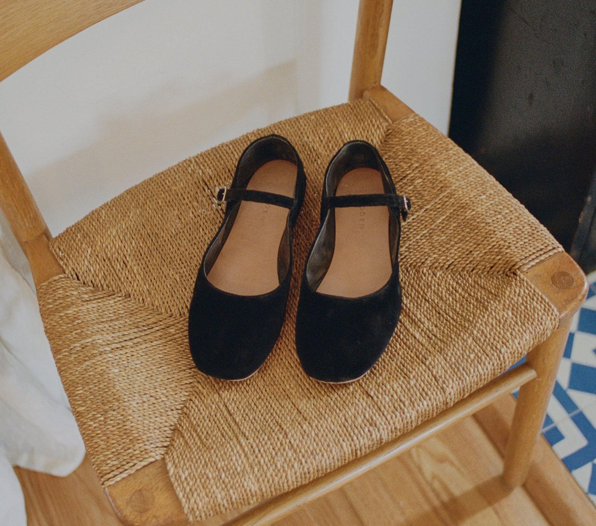 MARY JANE SLIPPER -- BLACK Product Image