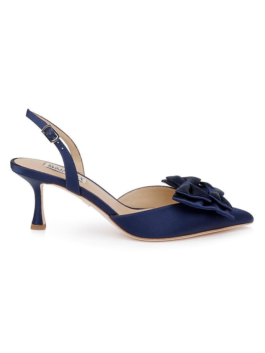 Womens Giovanna 65MM Bow-Detailed Satin Pumps Product Image