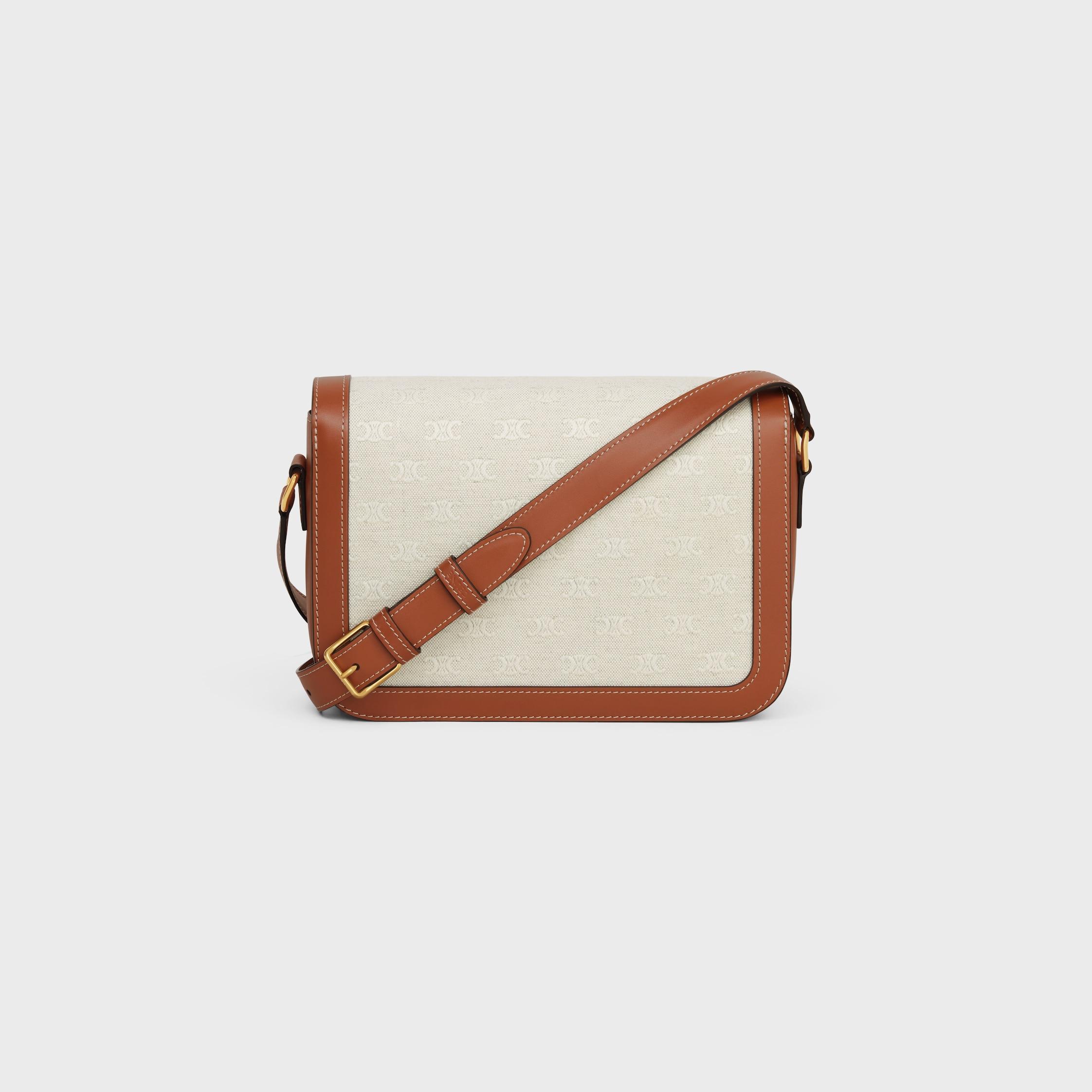 Classique Triomphe Bag in TEXTILE WITH TRIOMPHE ALL-OVER AND CALFSKIN Product Image