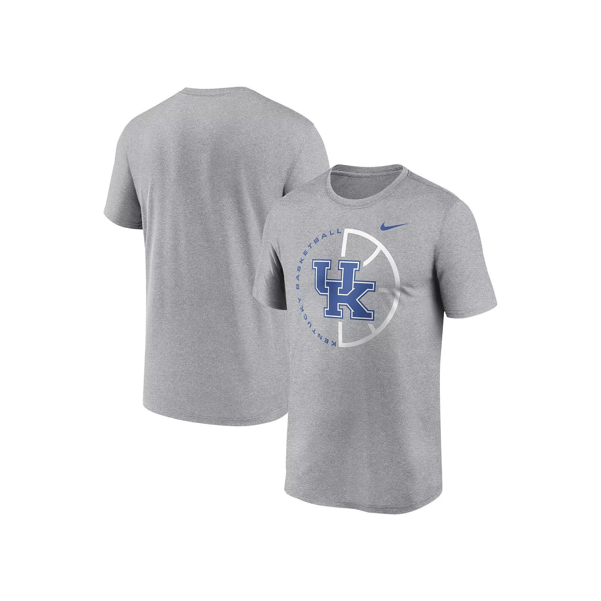 Men's Nike Heather Gray Kentucky Wildcats Legend Basketball Icon Performance T-Shirt, Size: Medium, Grey Product Image