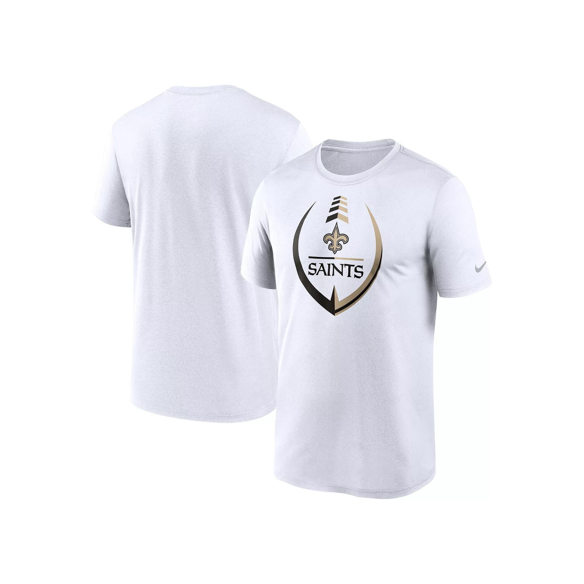 Men's Nike White New Orleans Saints Icon Legend Performance T-Shirt, Size: 3XL Product Image