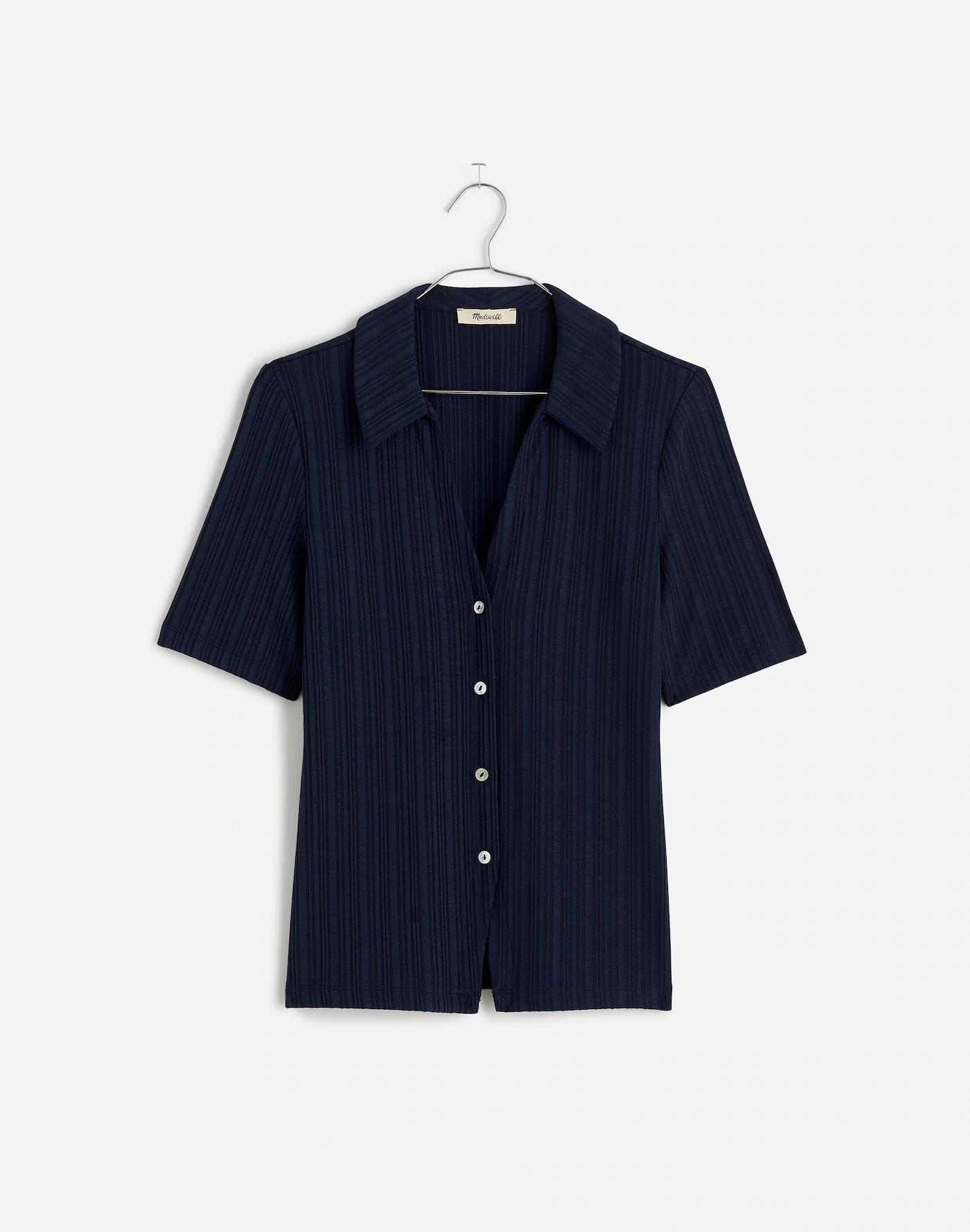 Cutaway Hem Polo Top Product Image