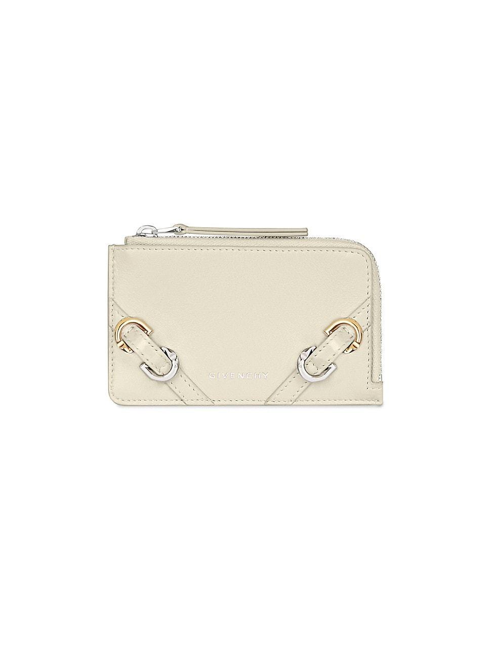 Voyou Zipped Cardholder in Tumbled Leather Product Image