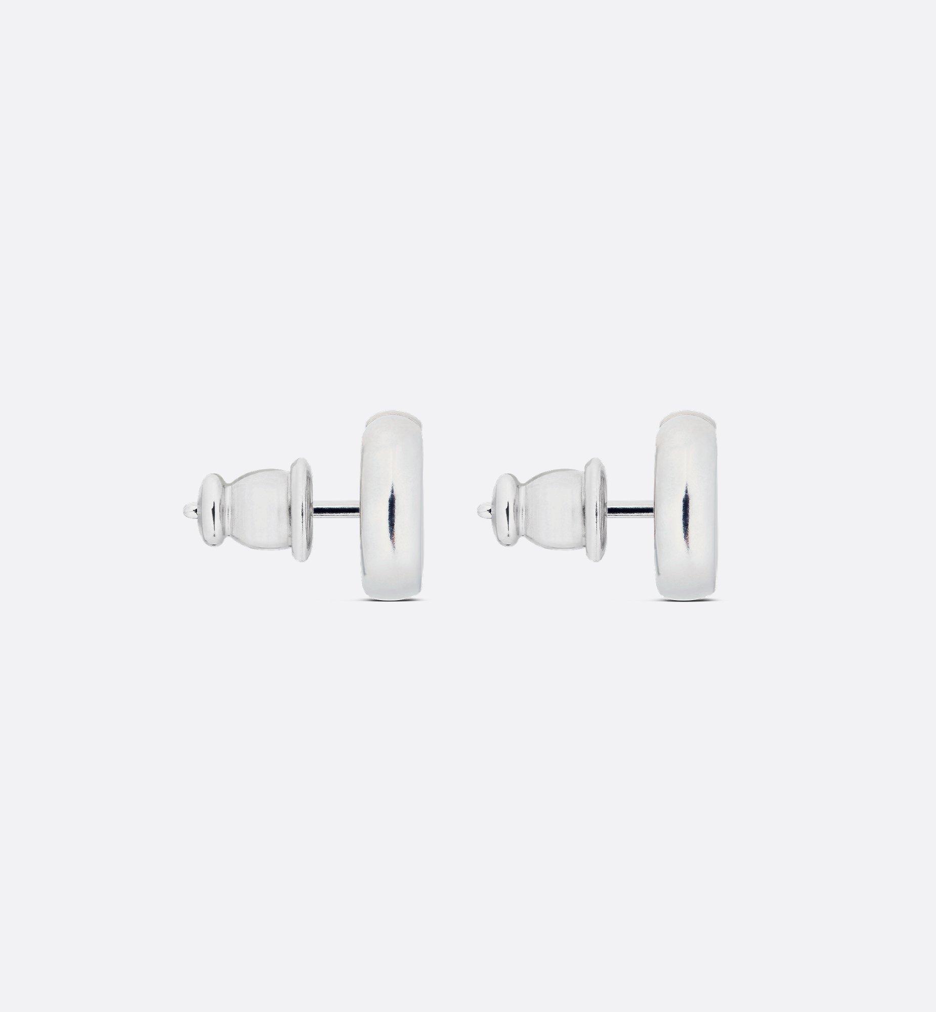 CD Navy Stud Earrings Product Image
