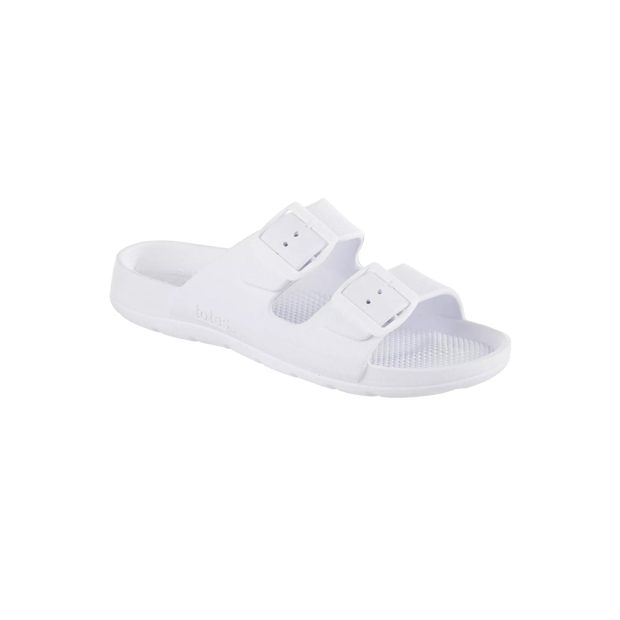 totes Women's Everywear® Double Buckle Adjustable Slide Sandals, Size: 8, Navy Blue Product Image