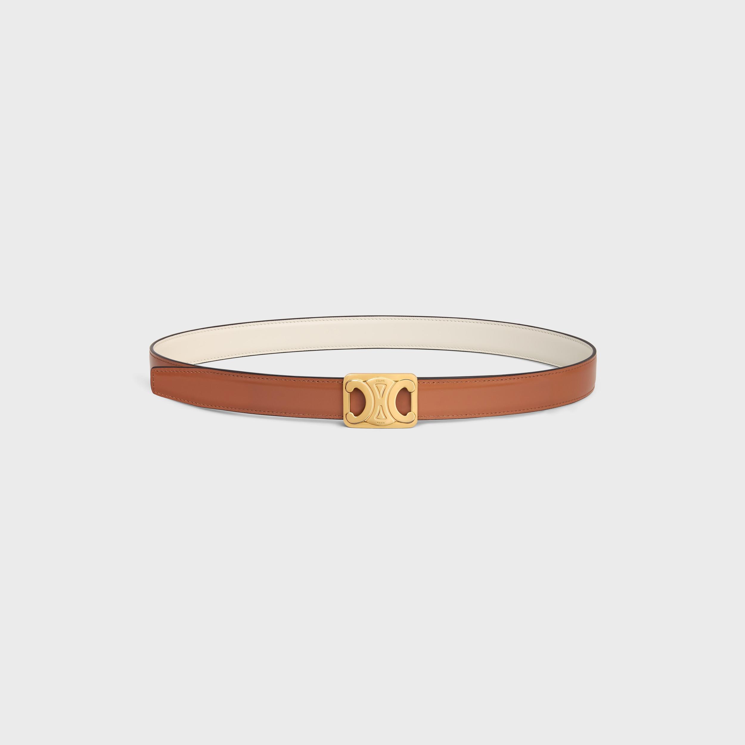 MEDIUM REVERSIBLE FRAMED TRIOMPHE BELT IN TAURILLON Product Image