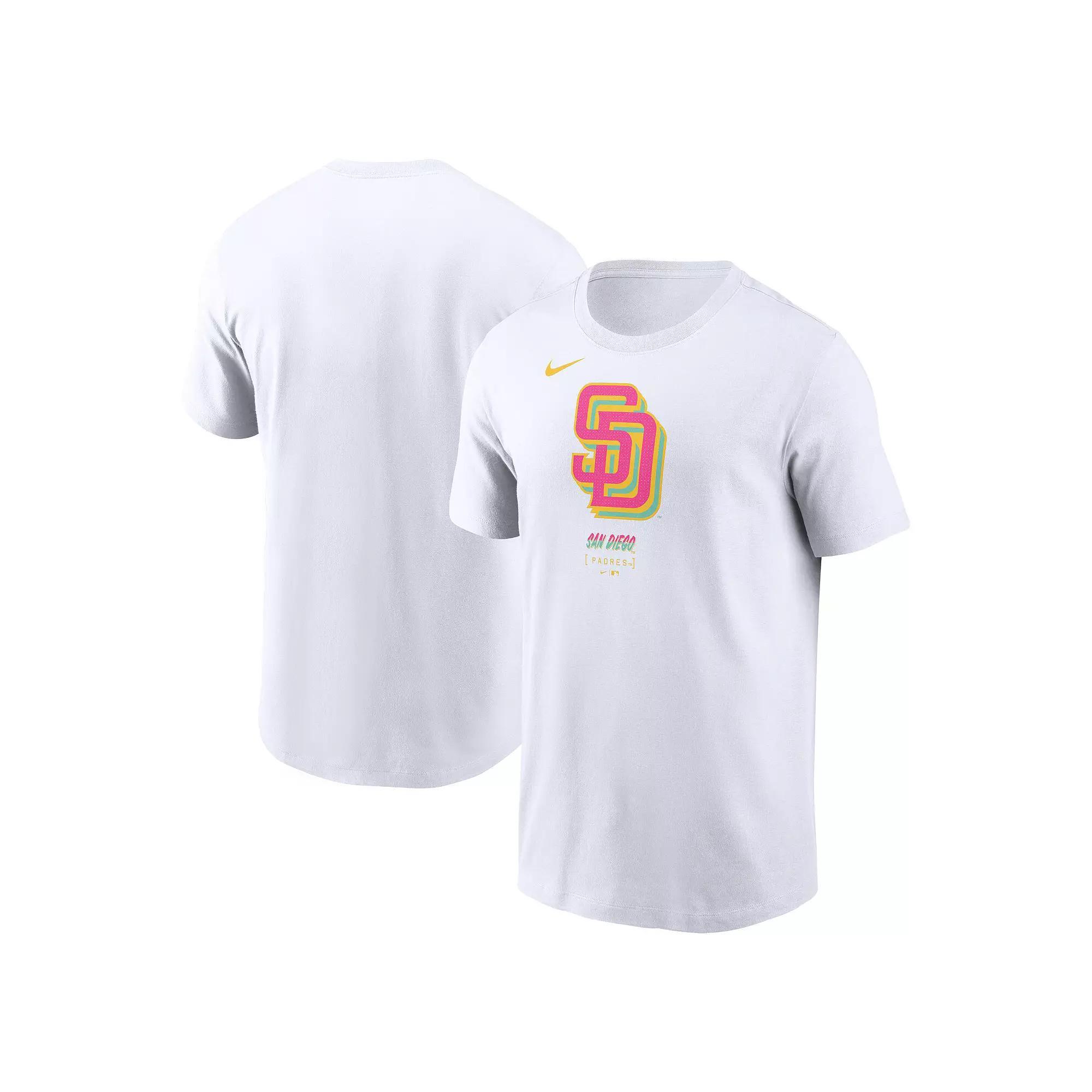 Men's Nike White San Diego Padres City Connect Large Logo T-Shirt, Size: XL Product Image