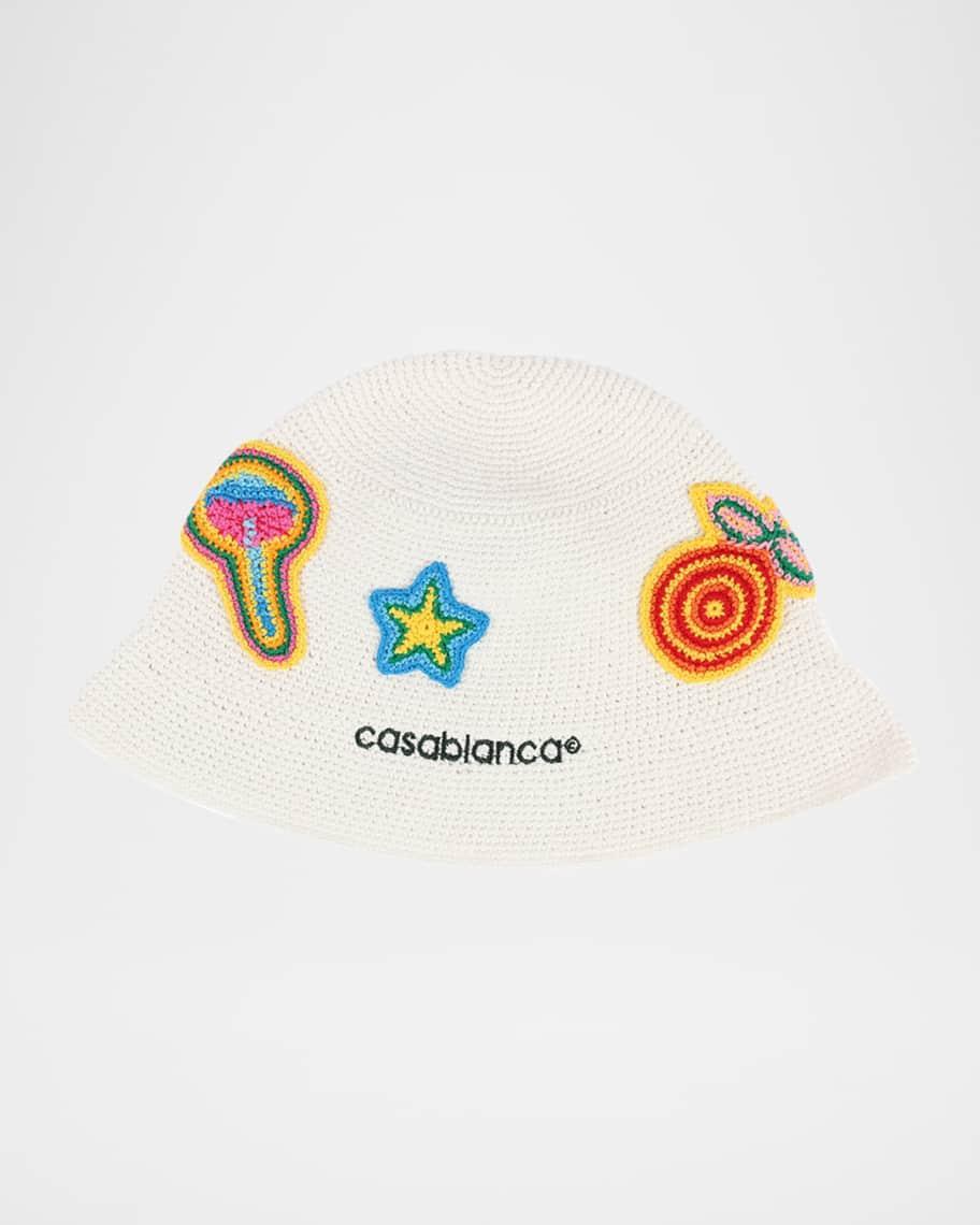 Mens Crochet Logo Bucket Hat Product Image