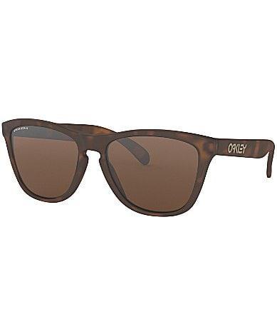 Oakley Unisex OO9013 Frogskins 55mm Square Sunglasses - Polished Clear/Prizm Violet Product Image