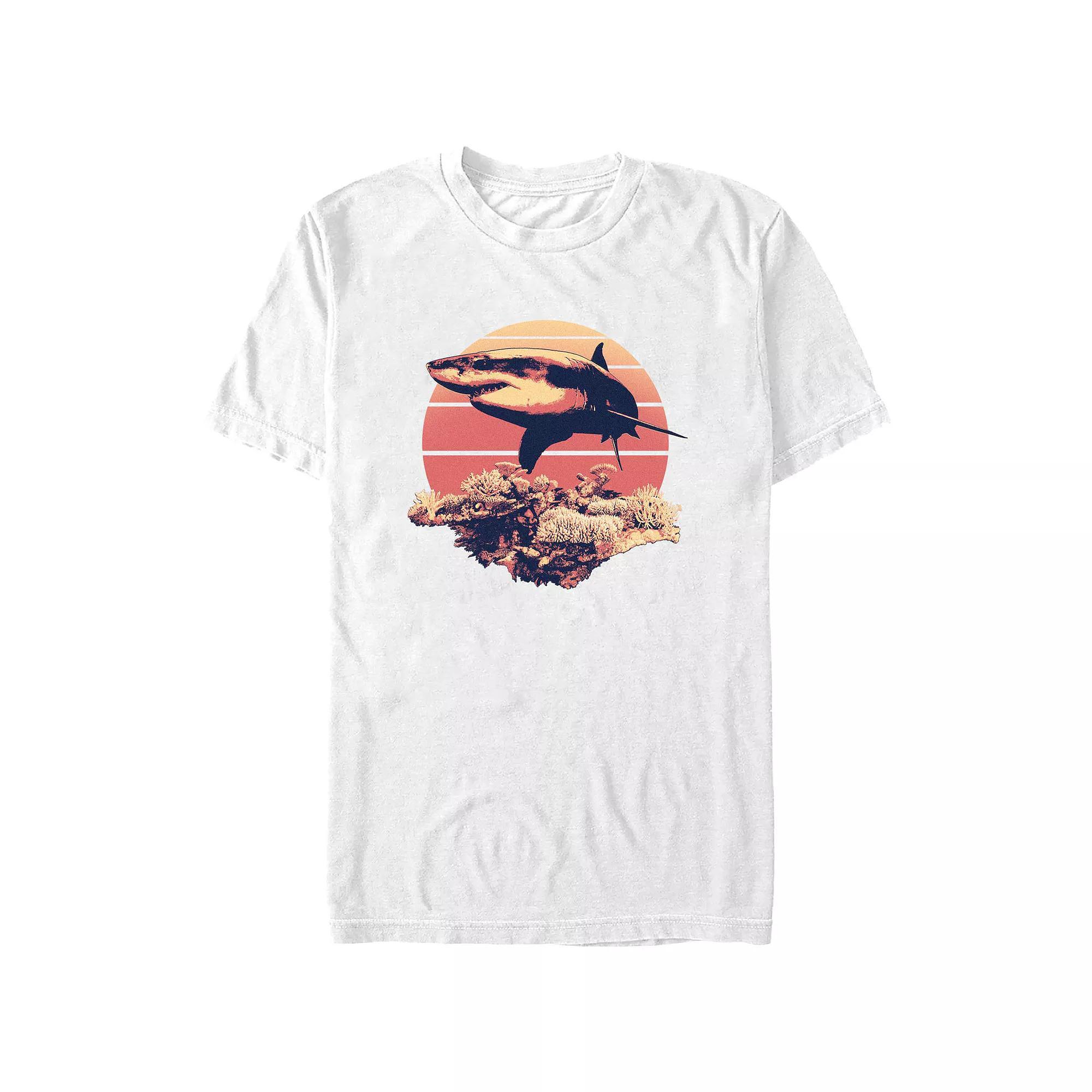 Men's Shark Reef Graphic Tee, Size: Medium, Royal Product Image