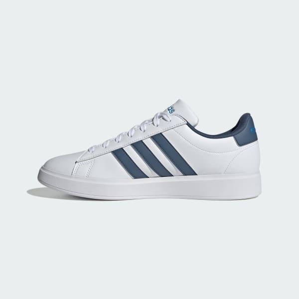 adidas Grand Court Shoes Cloud White 8 Mens Product Image