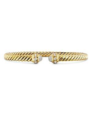 Womens Renaissance Oval Cablespira Bracelet in 18K Yellow Gold Product Image