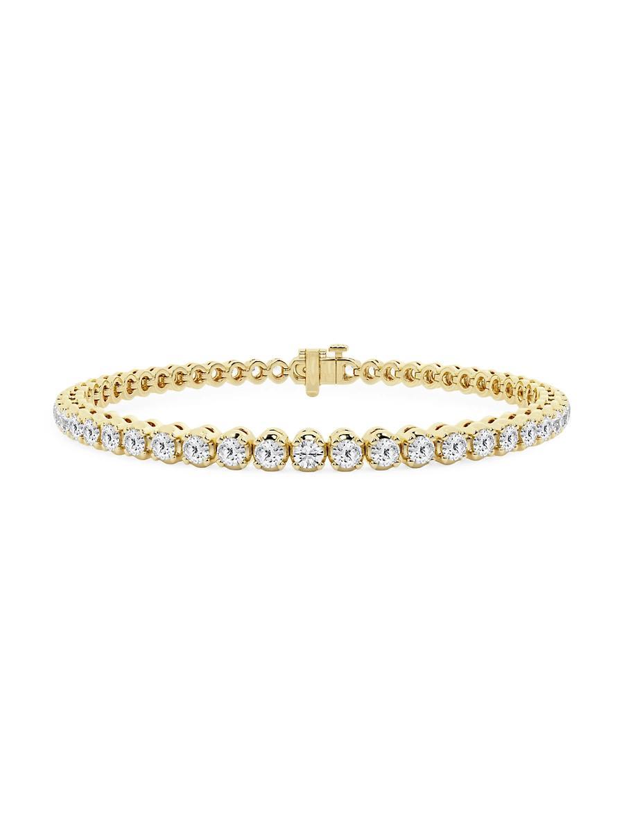 Womens 14K White Gold & Round Lab-Grown Diamond 4-Prong Tennis Bracelet/2.00-15.00 TCW Product Image