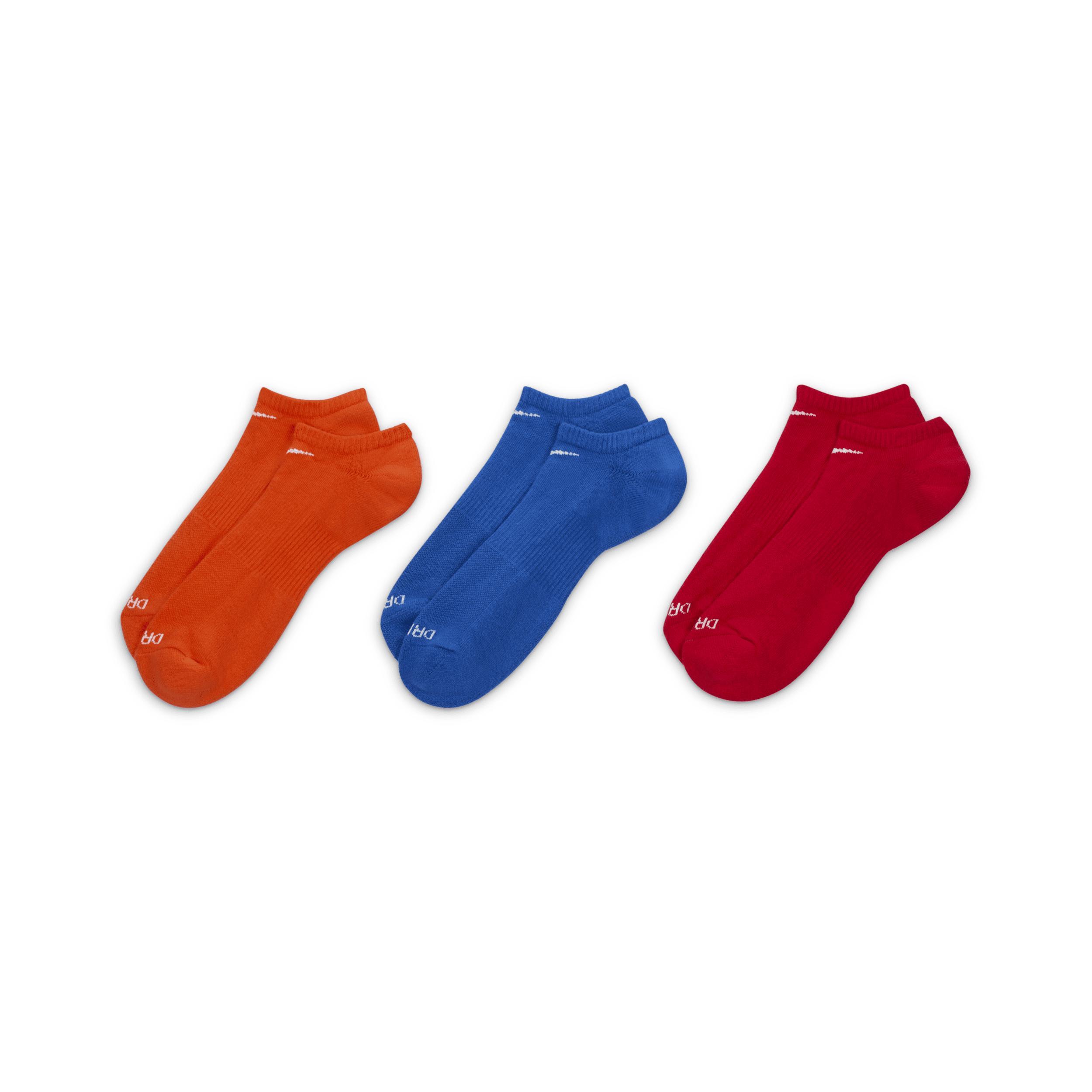 Mens Nike 3-pack Everyday Plus Cushion No-Show Training Socks Product Image