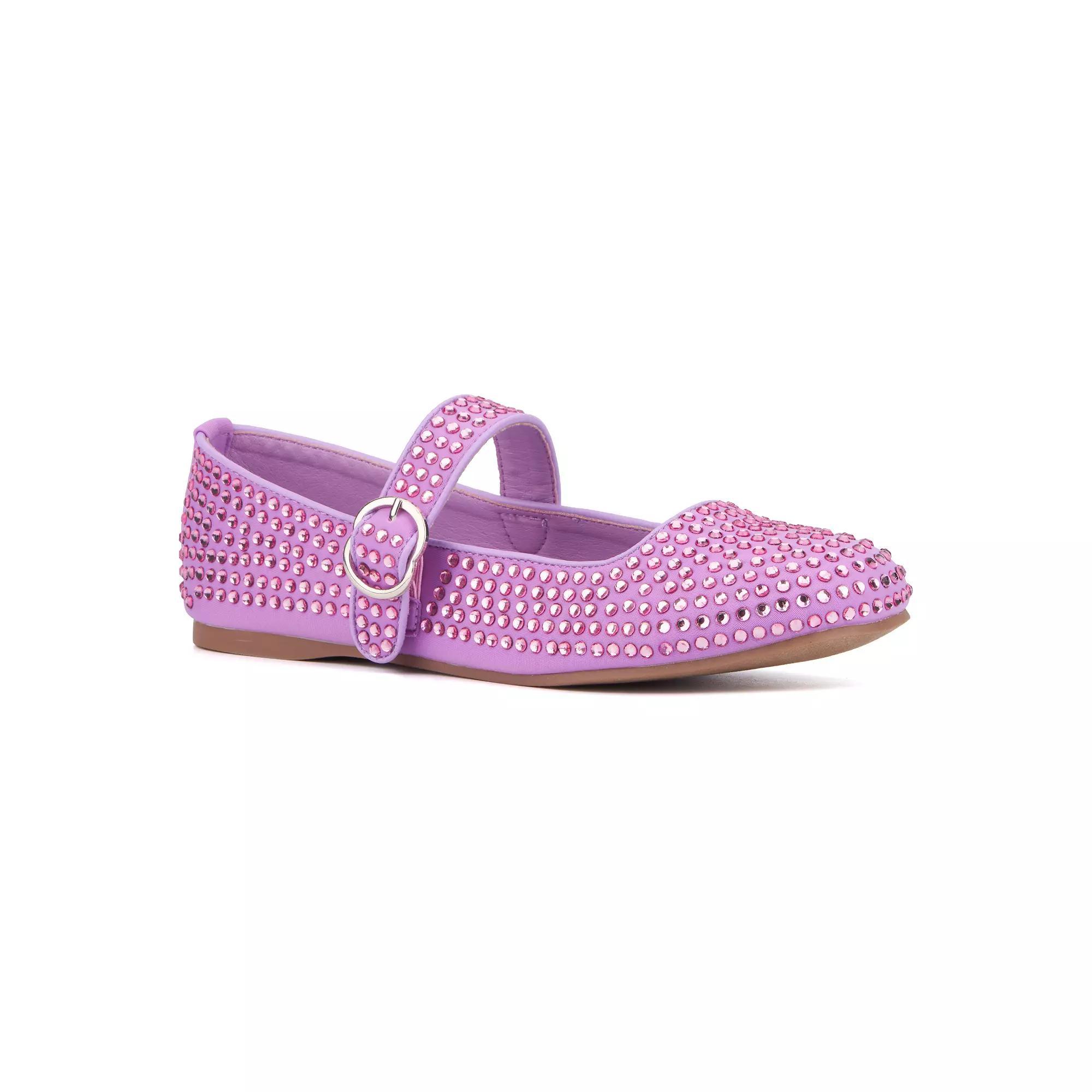 Olivia Miller Dawn Womens Embellished Maryjane Flats Product Image