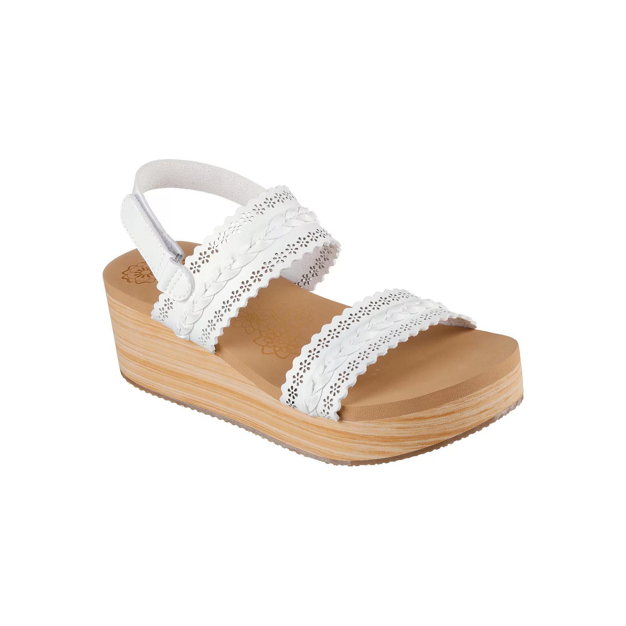 Skechers Cali® Summers Coastal Stroll Women's Wedge Sandals, Size: 6.5, White Product Image