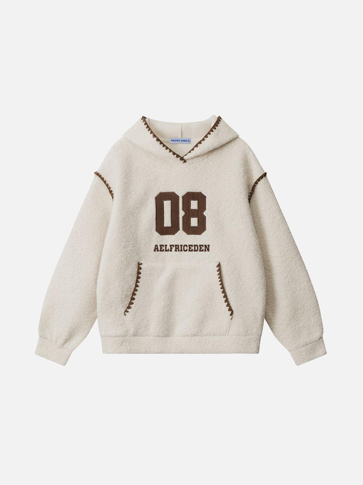 Aelfric Eden Ripple Patchwork Cropped Hoodie Female Product Image