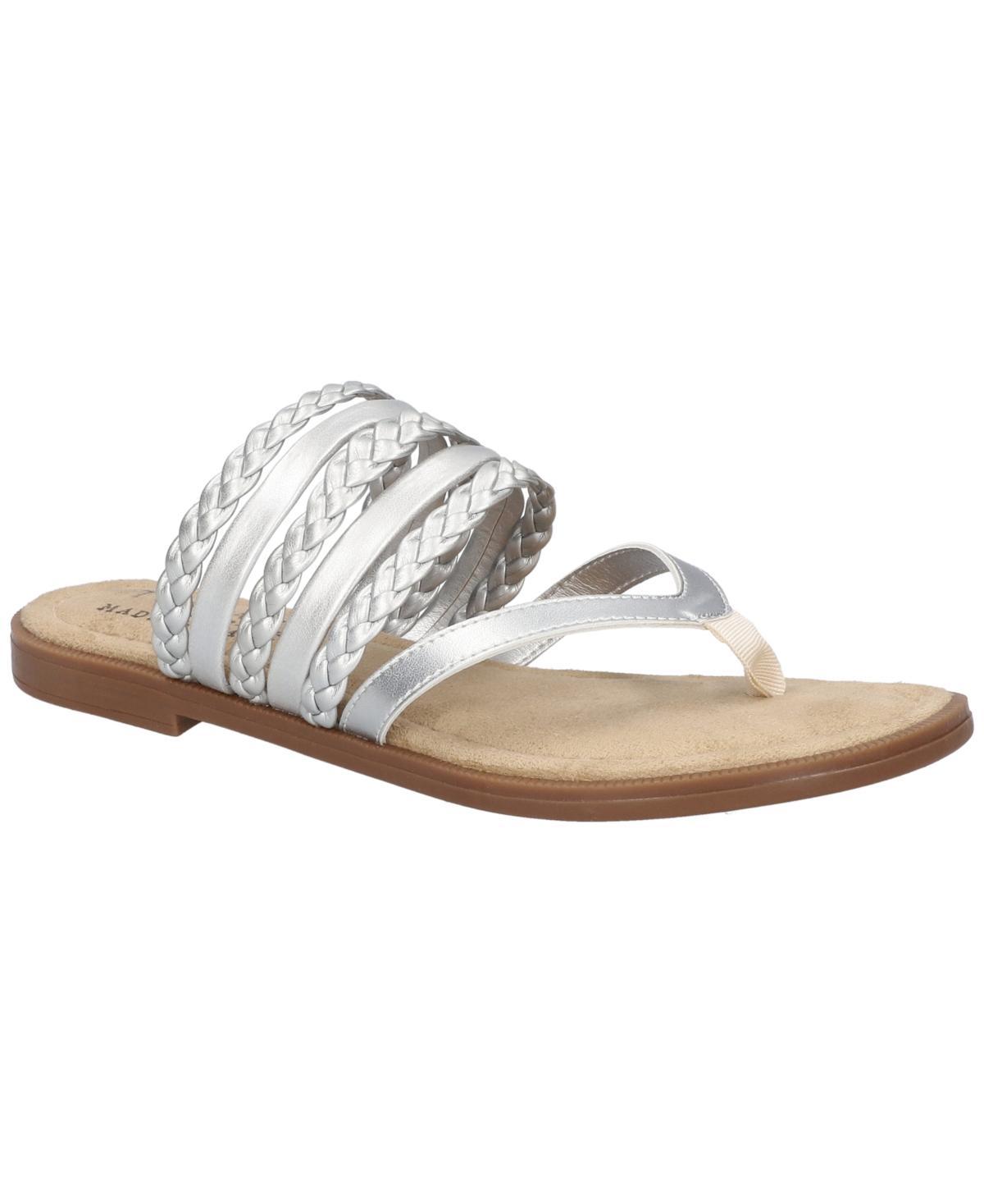 Easy Street Anji Tuscany Women's Thong Sandals, Size: 8 Wide, Black Product Image