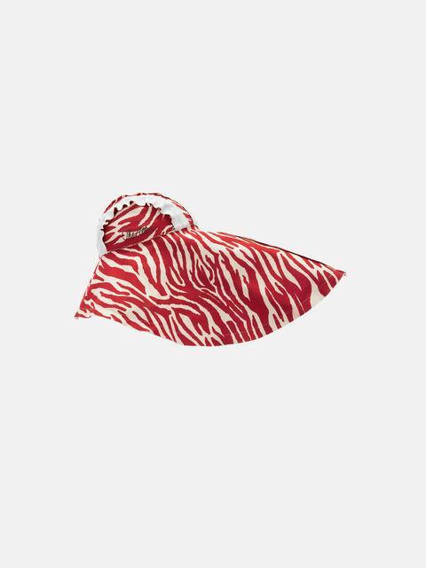 Red and milk camper cap Product Image